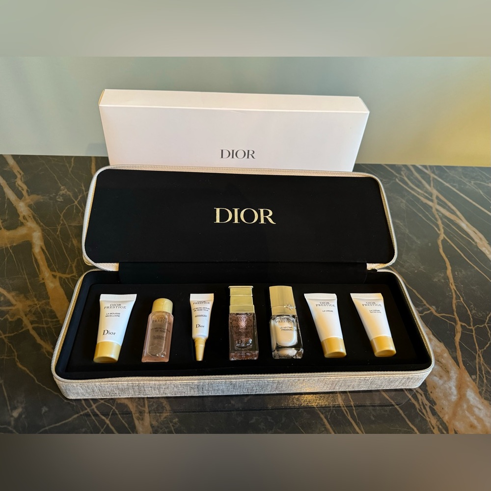 DIOR PRESTIGE LINE 7PC GOLD PIANO SET